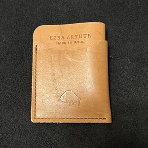 Tan Leather Card Wallet Ezra Arthur